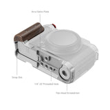 SmallRig L-Shape Mount Plate with Wooden Handle for FUJIFILM X-M5 (Sliver) 5261