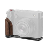 SmallRig L-Shape Mount Plate with Wooden Handle for FUJIFILM GFX100RF (Black)