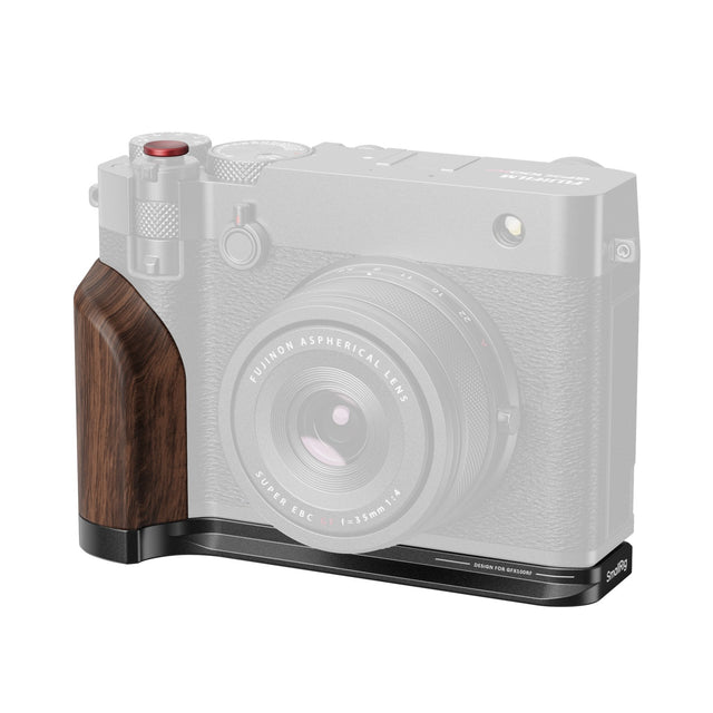 SmallRig L-Shape Mount Plate with Wooden Handle for FUJIFILM GFX100RF (Black)