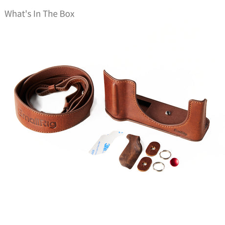 SmallRig Leather Case Kit for FUJIFILM GFX100RF (Brown)