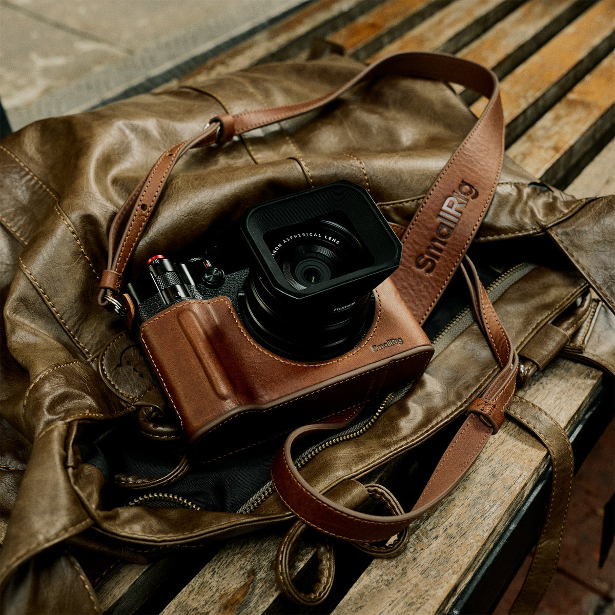 SmallRig Leather Case Kit for FUJIFILM GFX100RF (Brown)