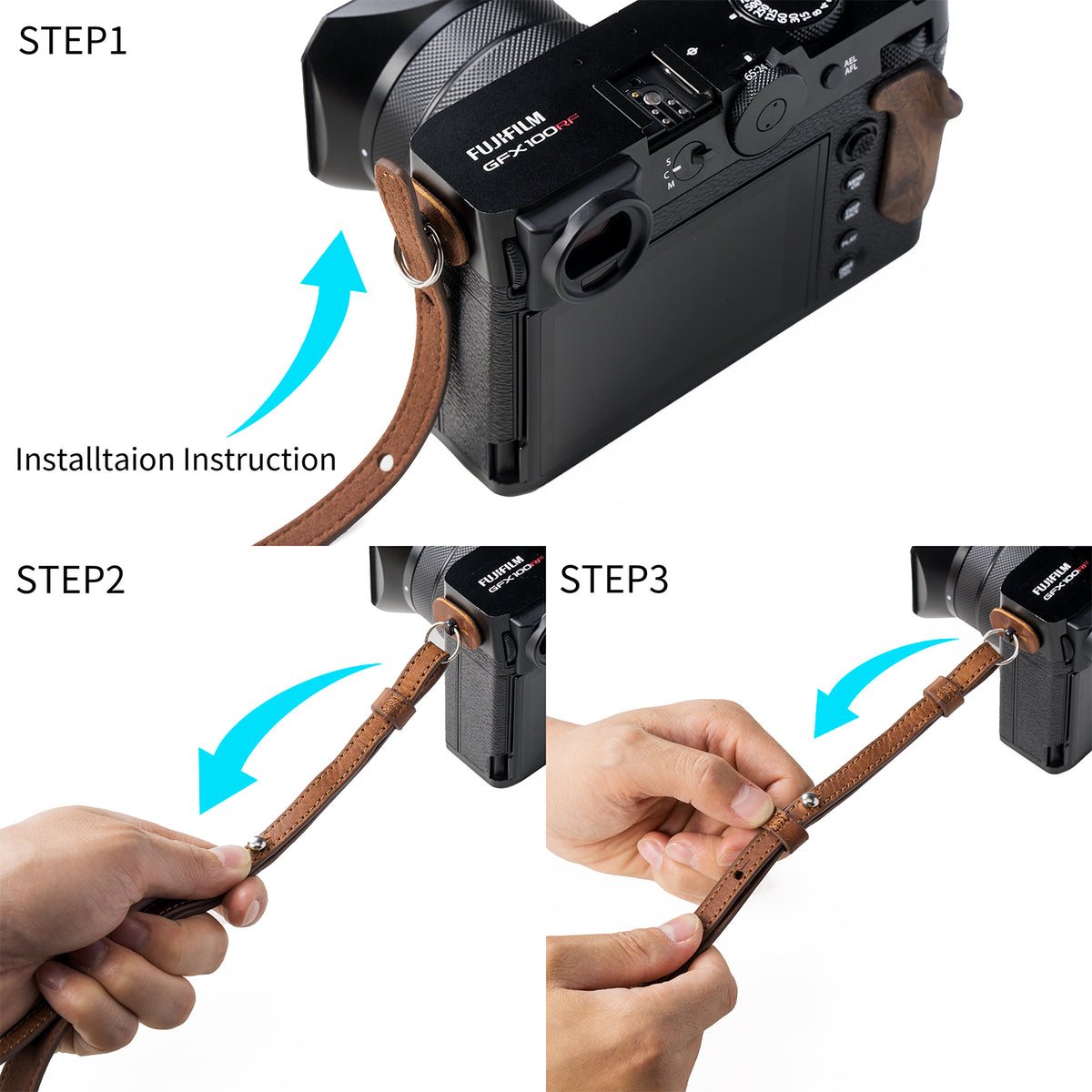 SmallRig Leather Case Kit for FUJIFILM GFX100RF (Brown)