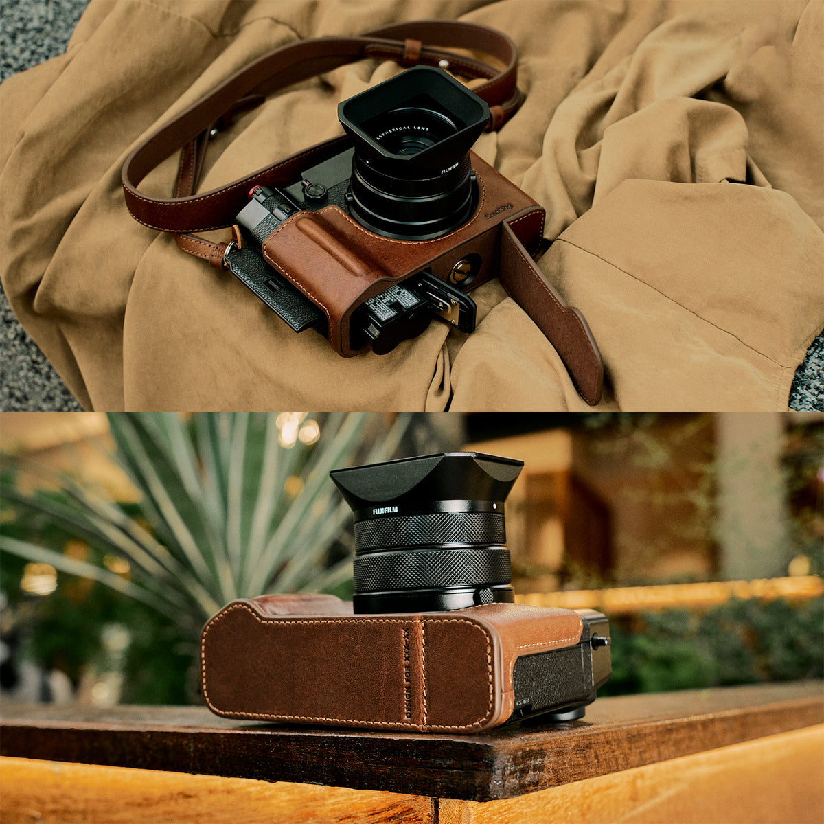 SmallRig Leather Case Kit for FUJIFILM GFX100RF (Brown)