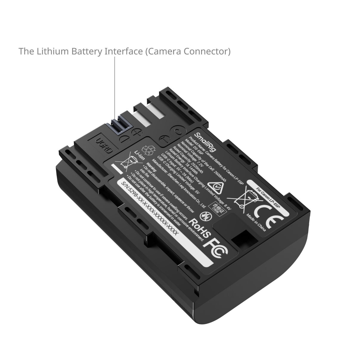 SmallRig Camera Battery for Canon LP-E6P 5298