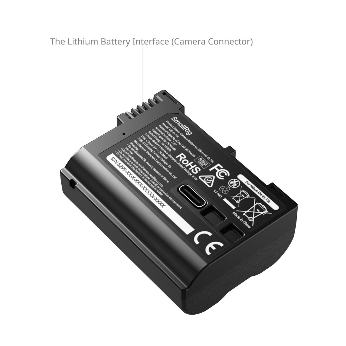 SmallRig Camera Battery for Nikon EN-EL15c 5299