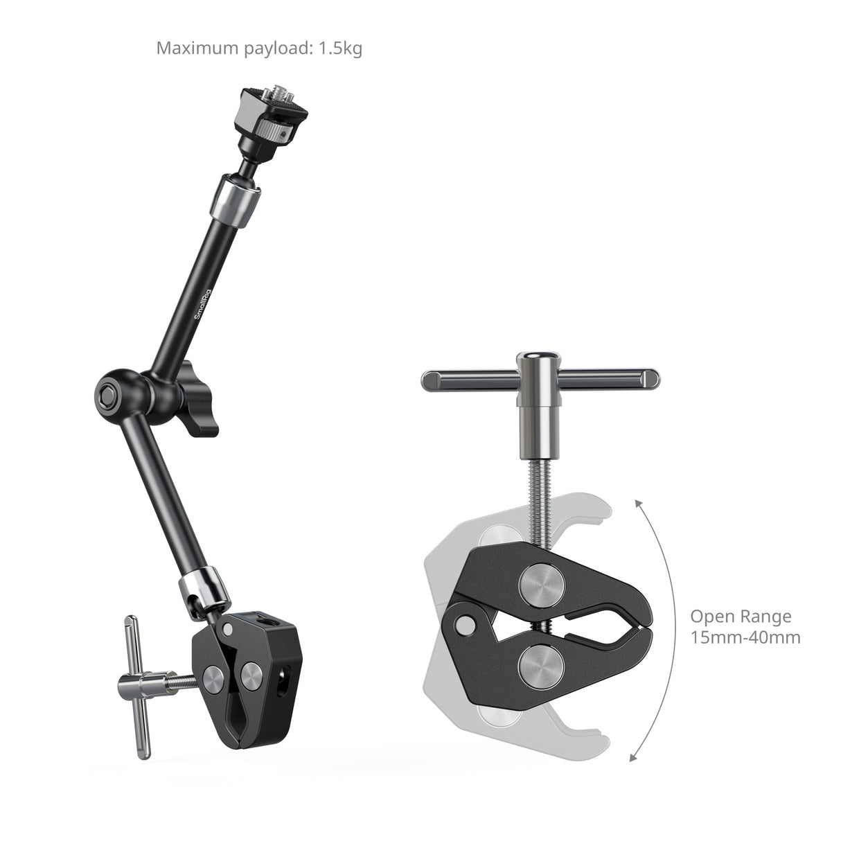 SmallRig Magic Arm with Crab-Shaped Clamp (11")