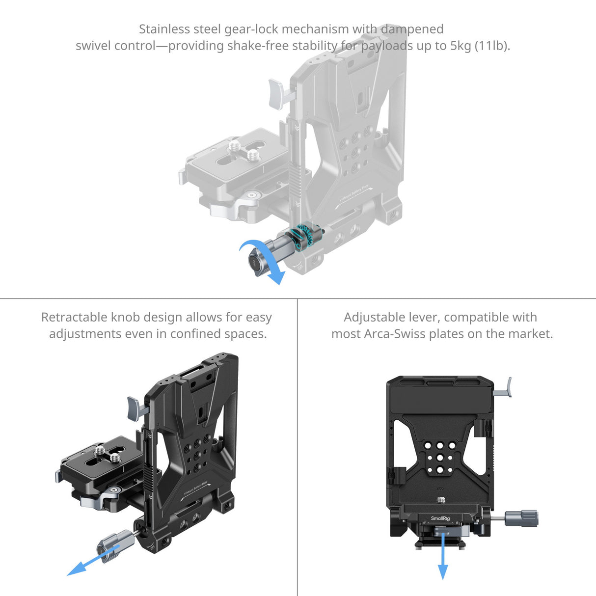 SmallRig V-Mount Battery Mount Plate Kit (Pro) 5315