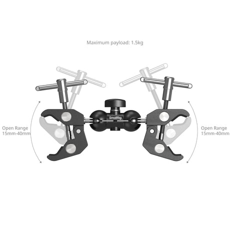 SmallRig Double Head Crab-Shaped Clamp