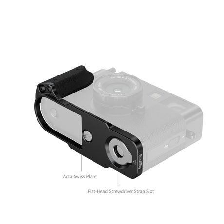 SmallRig L-Shaped Mount Plate with Silicone Handle for FUJIFILM X half (Black)