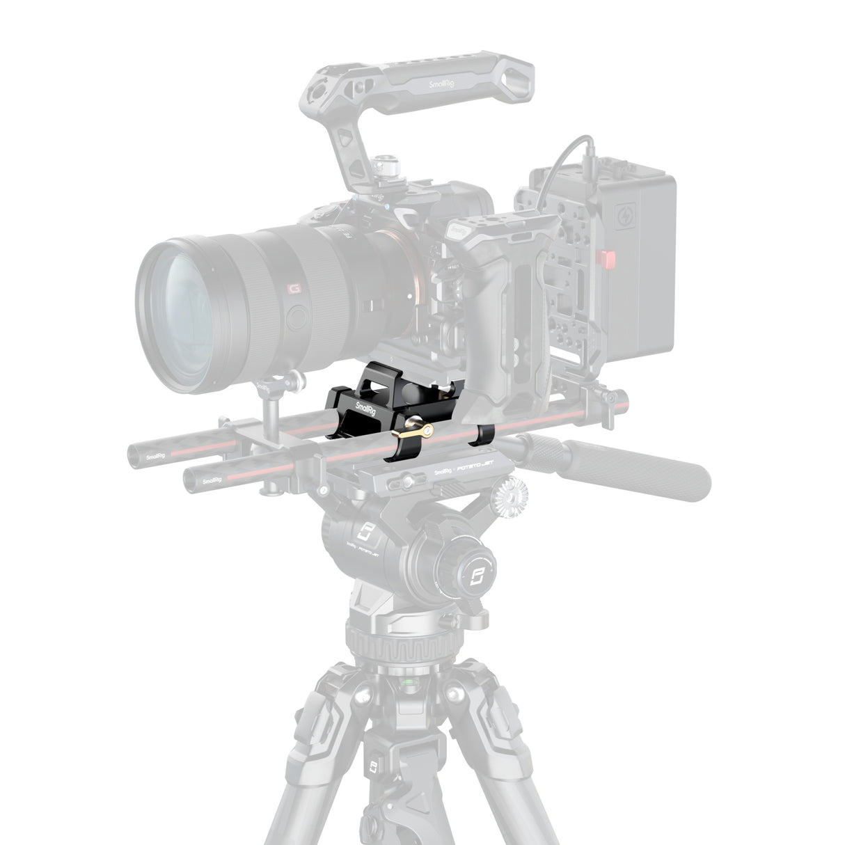 SmallRig Arca-Type Mount Plate Kit with 15mm Dual Rod Clamp