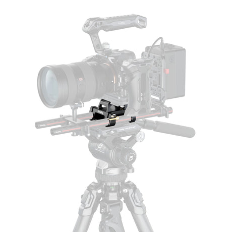 SmallRig Arca-Type Mount Plate Kit with 15mm Dual Rod Clamp