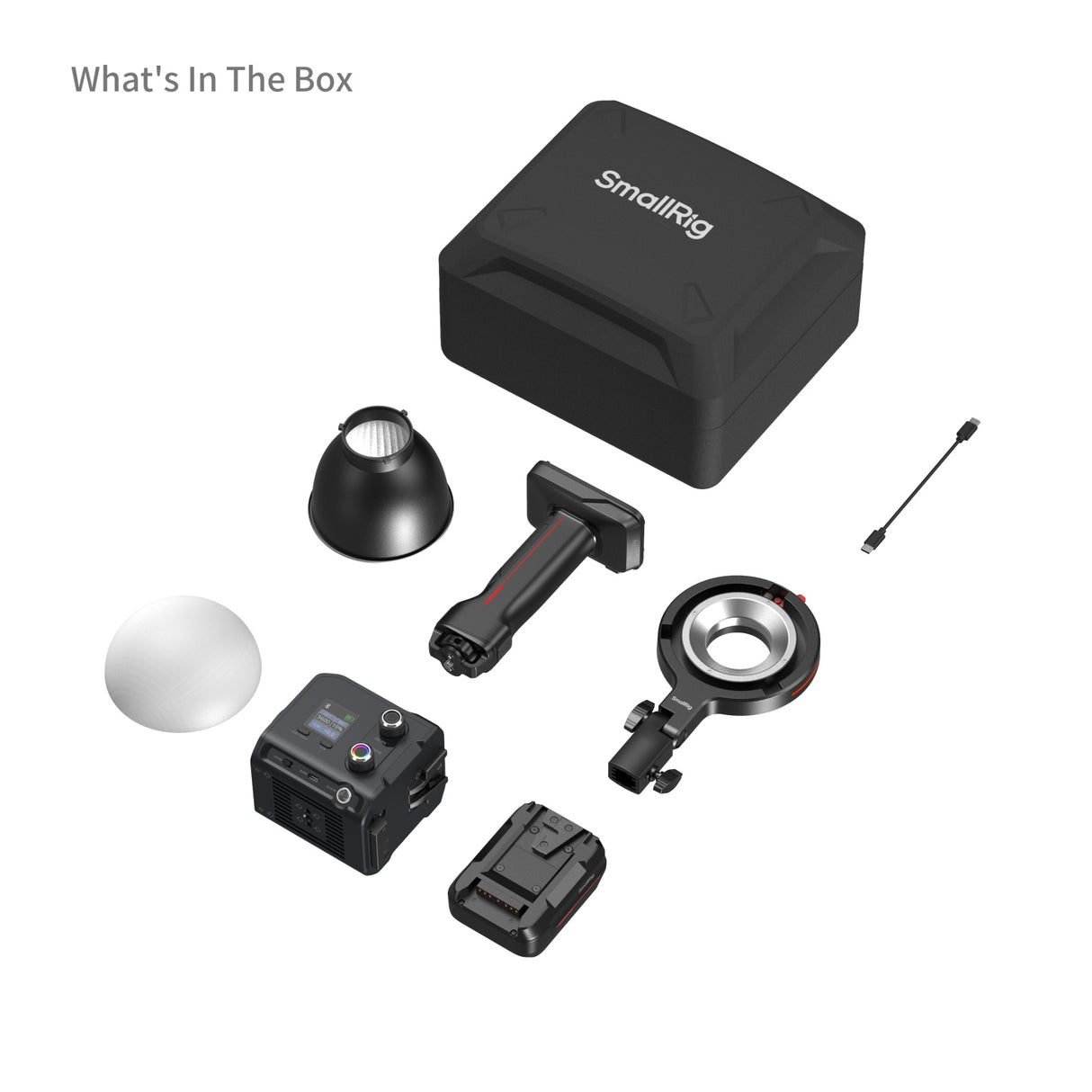SmallRig RC 100C COB LED Video Light Kit (Ink Blue / With Battery Grip Handle)