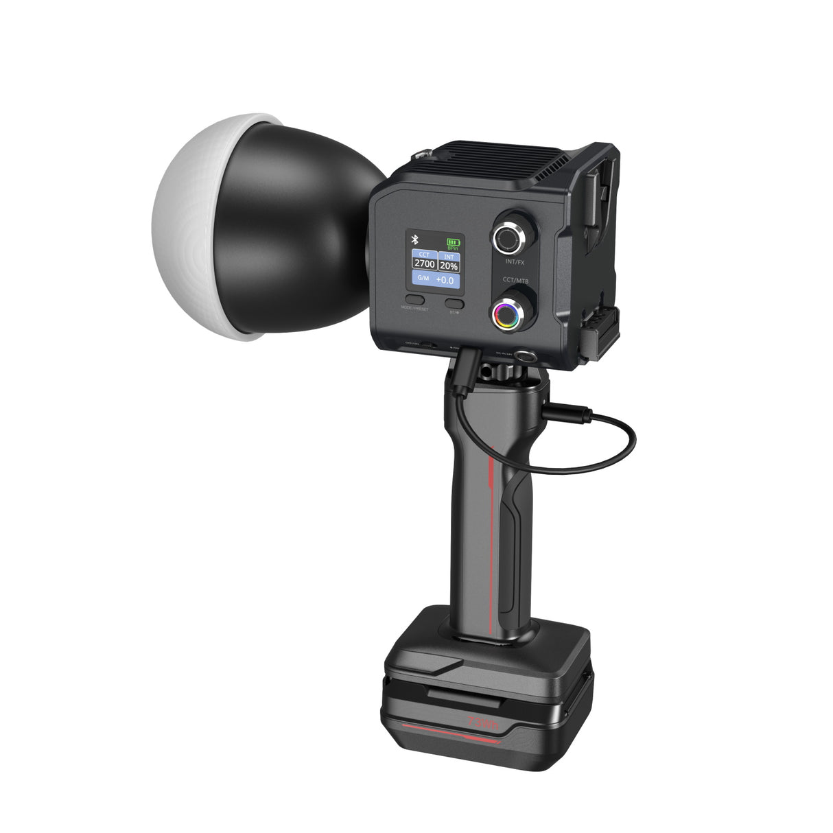 SmallRig RC 100C COB LED Video Light Kit (Ink Blue / With Battery Grip Handle)