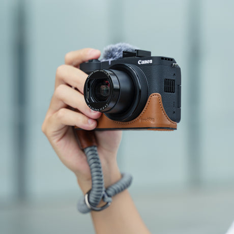 SmallRig Leather Case Kit for Canon PowerShot V1 (Brown)