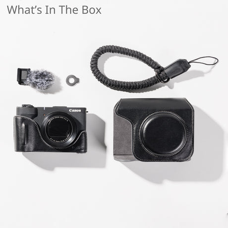 SmallRig Leather Case Kit for Canon PowerShot V1 (Black)