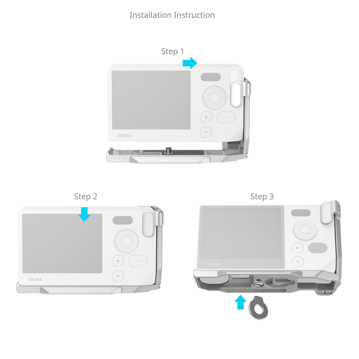 SmallRig L-Shaped Mount Plate with Handle for Sigma BF (Silver) 5390