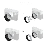 SmallRig Lens Hood for FUJIFILM X half (Silver)