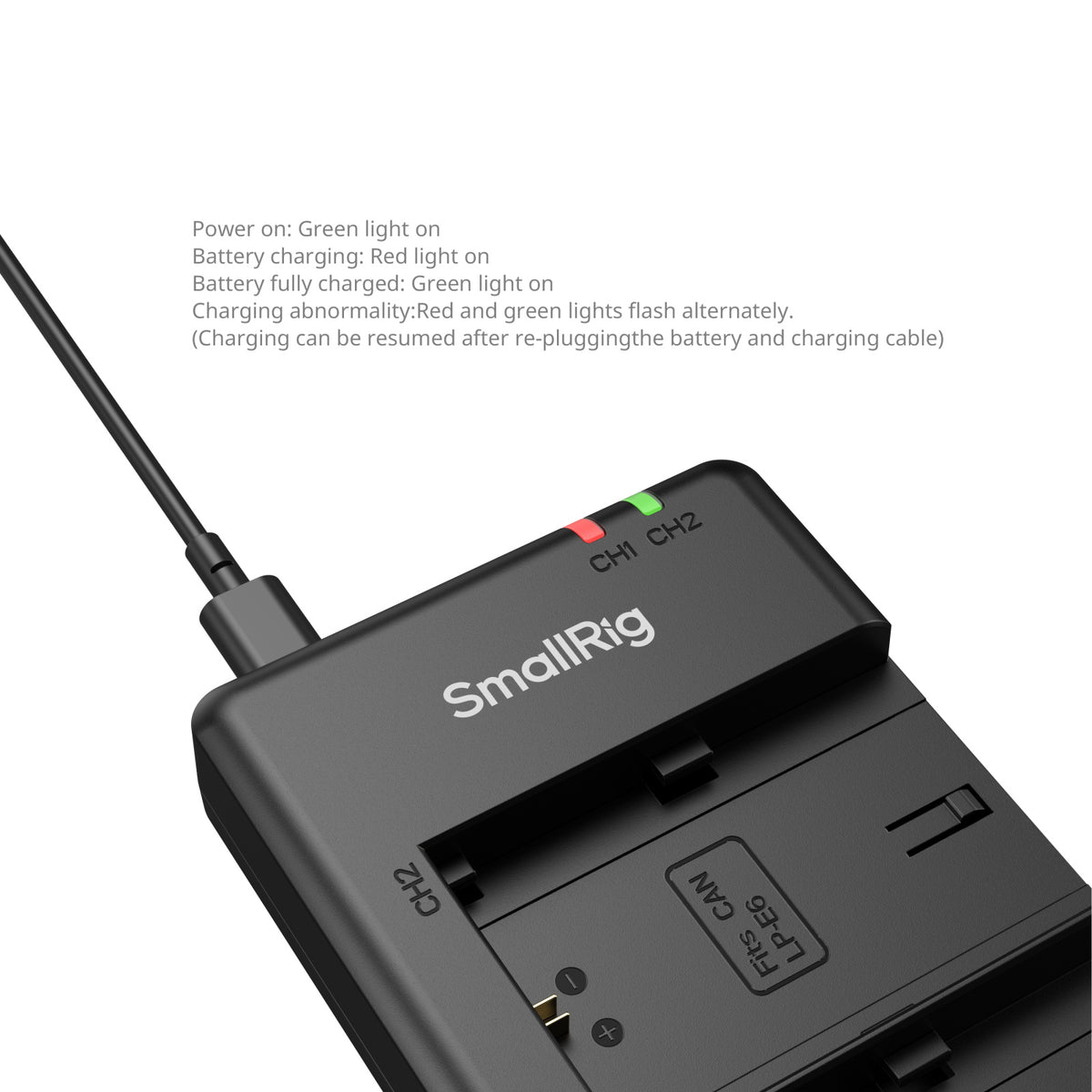 SmallRig Camera Battery and Charger Kit for Canon LP-E6P (5408)
