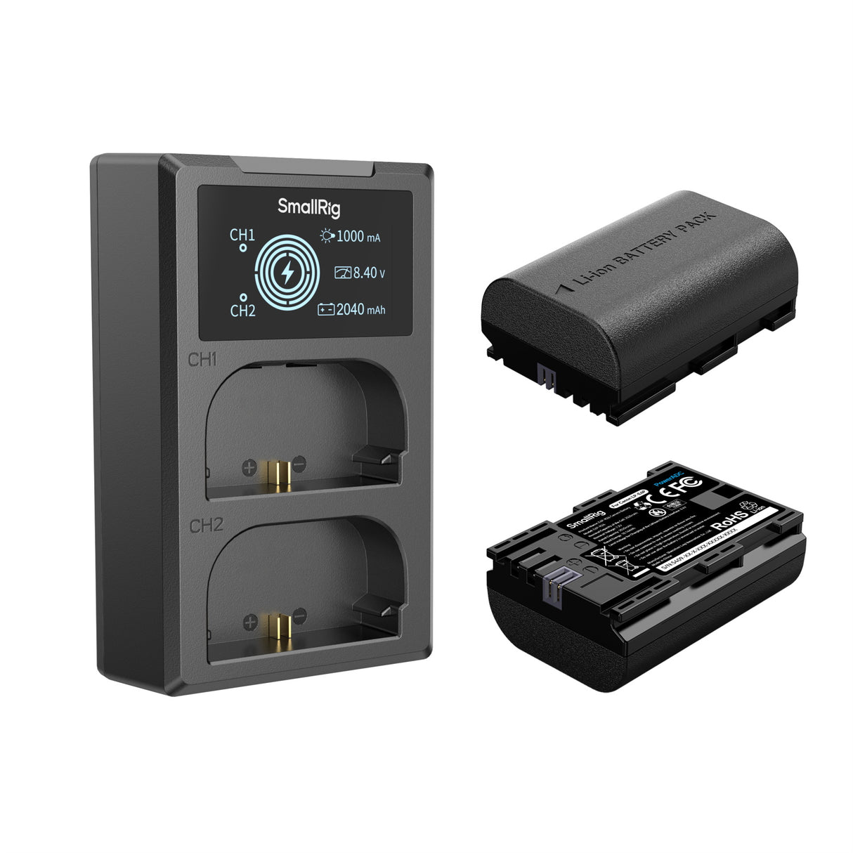 SmallRig Camera Battery and Charger Kit for Canon LP-E6P (5409)
