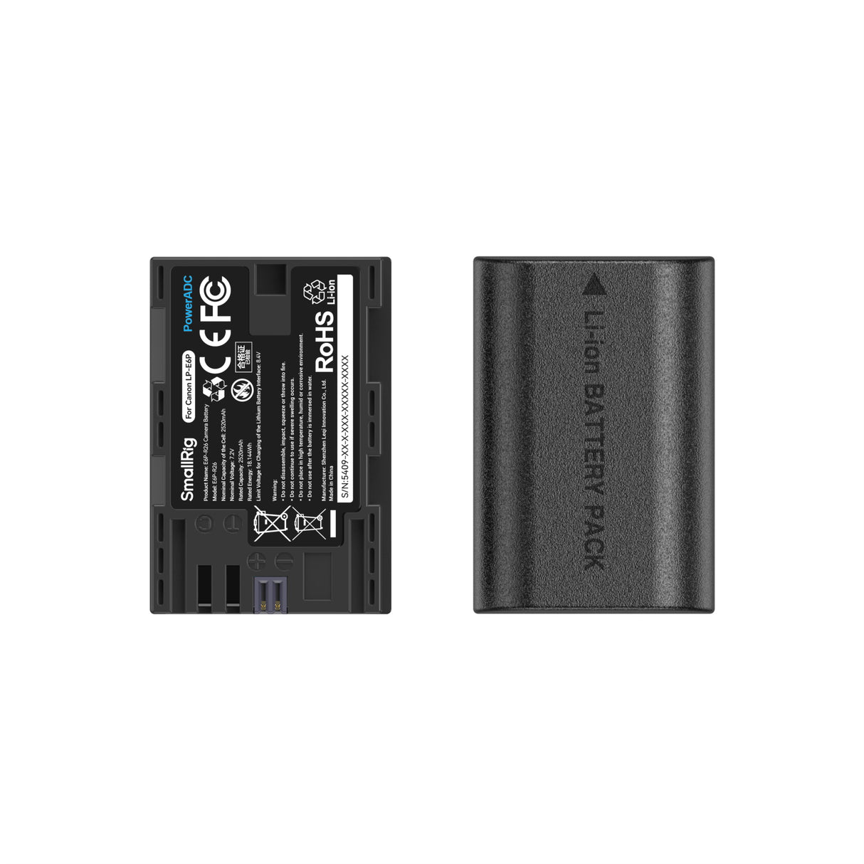 SmallRig Camera Battery and Charger Kit for Canon LP-E6P (5409)