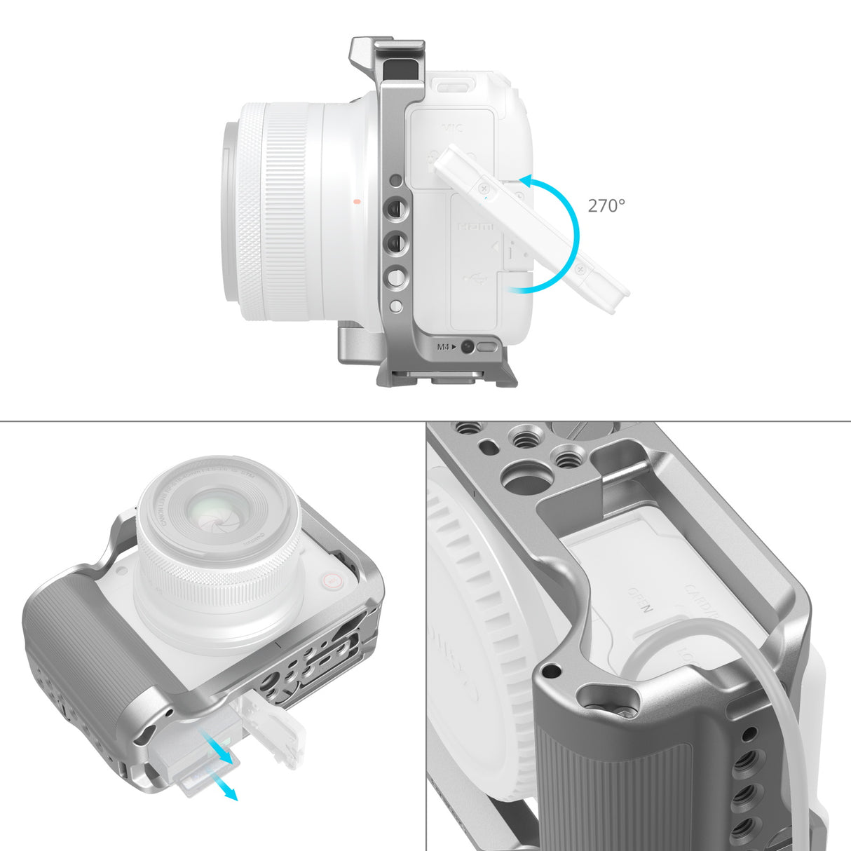 SmallRig Cage for Canon EOS R50 V (Silver)