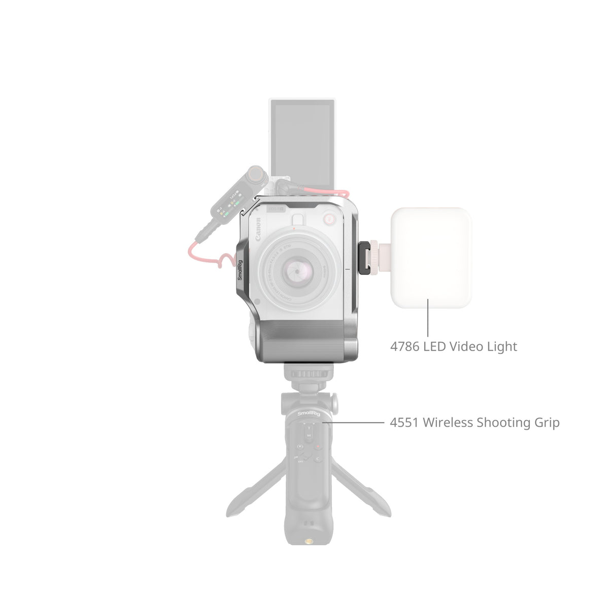 SmallRig Cage for Canon EOS R50 V (Silver)