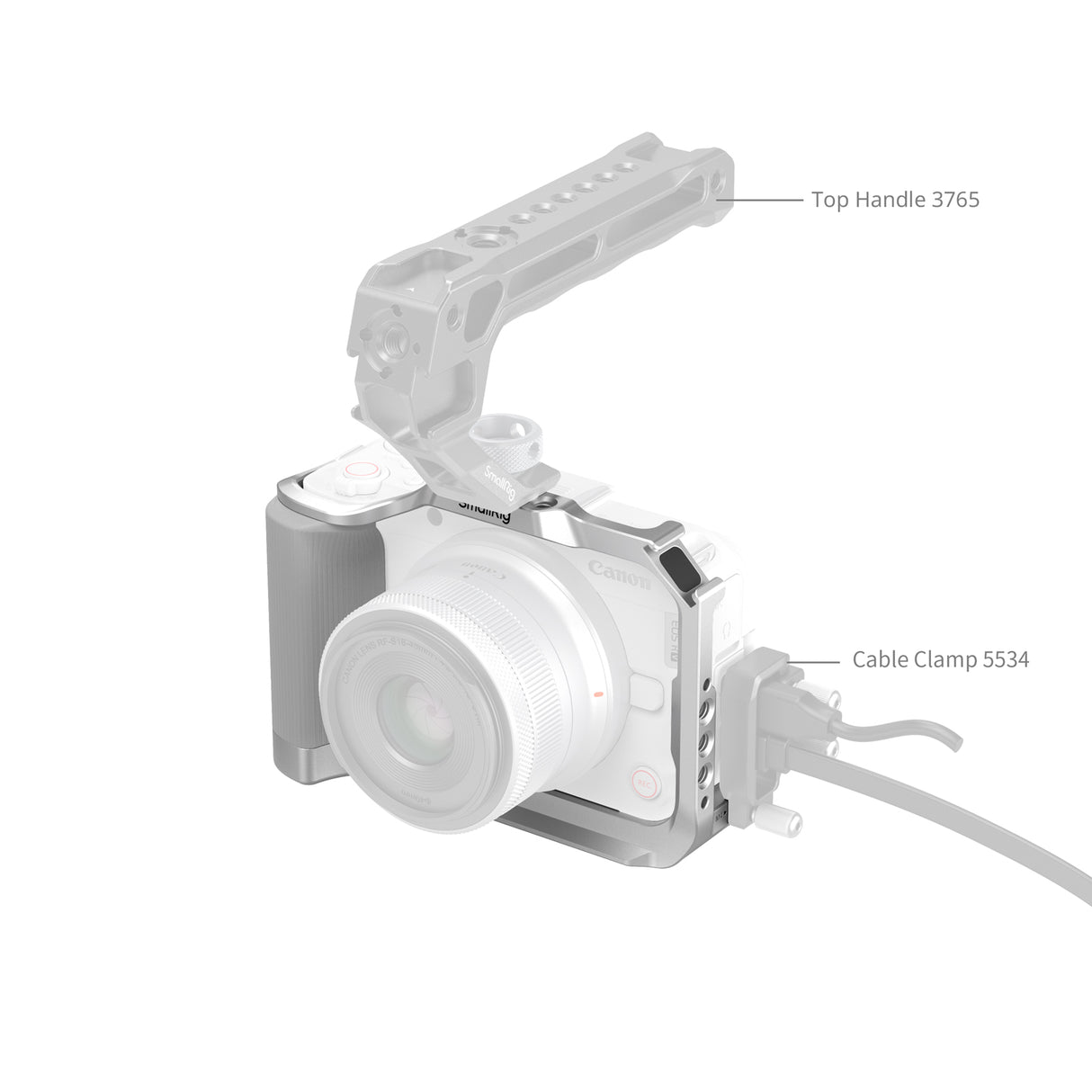 SmallRig Cage for Canon EOS R50 V (Silver)