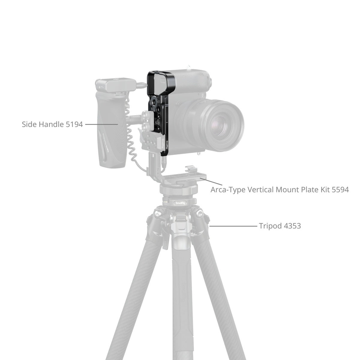 SmallRig Baseplate with Airtag Slot for Sony Alpha 7C II & Alpha 7CR (Black)