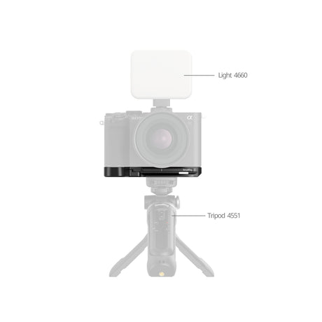 SmallRig Baseplate with Airtag Slot for Sony Alpha 7C II & Alpha 7CR (Black)