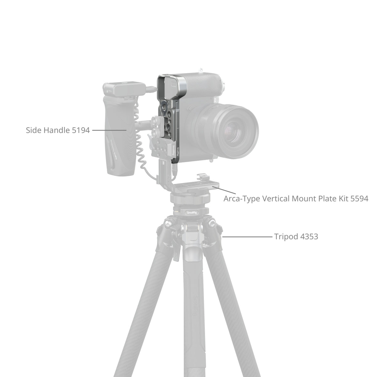 SmallRig Baseplate with Airtag Slot for Sony Alpha 7C II & Alpha 7CR (Silver)