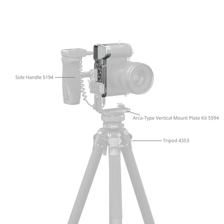 SmallRig Baseplate with Airtag Slot for Sony Alpha 7C II & Alpha 7CR (Silver)
