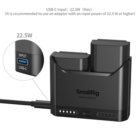SmallRig Turbo Charging Kit for NP-FZ100 Camera Batteries