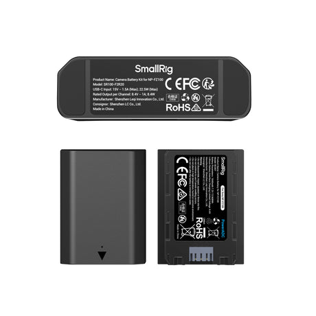 SmallRig Turbo Charging Kit for NP-FZ100 Camera Batteries