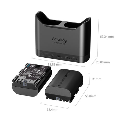 SmallRig Turbo Charging Kit for LP-E6NH Camera Batteries