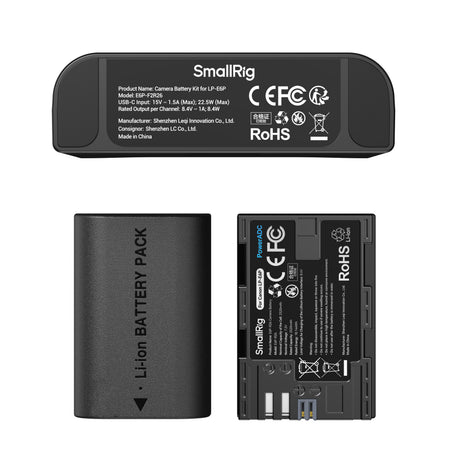 SmallRig Turbo Charging Kit for LP-E6P Camera Batteries