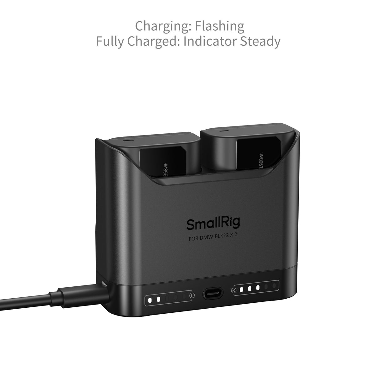 SmallRig Turbo Charging Kit for DMW-BLK22 Camera Batteries