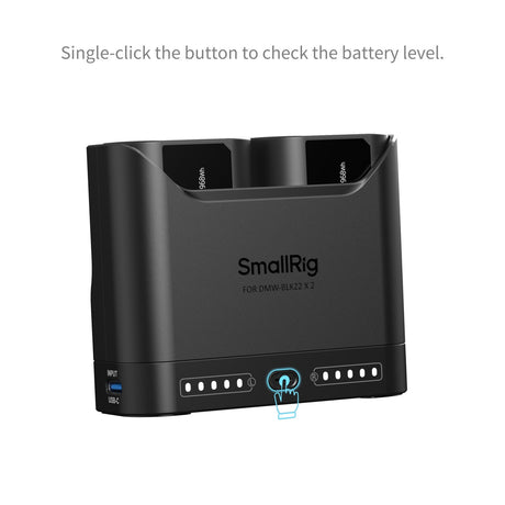 SmallRig Turbo Charging Kit for DMW-BLK22 Camera Batteries