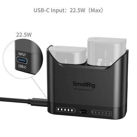 SmallRig Camera Battery Charger for DMW-BLK22