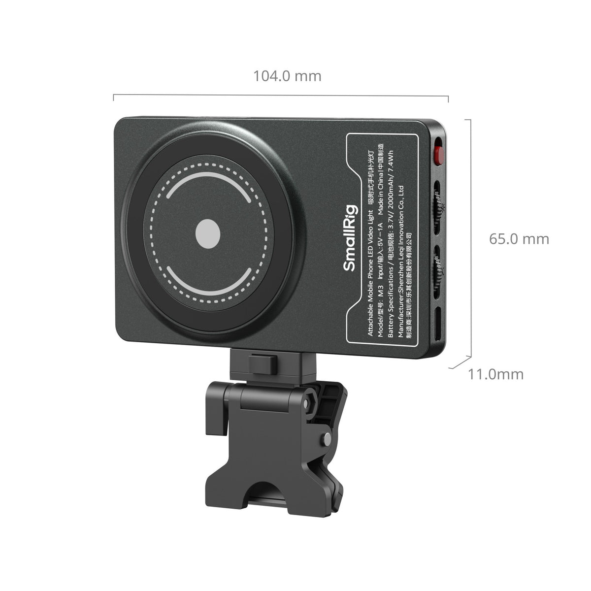 SmallRig M3 Attachable Mobile Phone LED Video Light (Ink Blue)