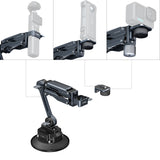 SmallRig Shock Absorber Support with Electronic Suction Cup for DJI Osmo Pocket 3 / GoPro HERO13 Black / Insta360 X4