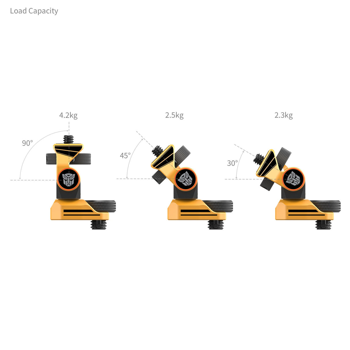 SmallRig Adjustable Monitor Support Compatible with ARRI 3/8''-16 Screws（BumbleBee Edition）5520