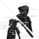 SmallRig FSD18 FreeSpeed Heavy-Duty Aluminum Alloy Tripod