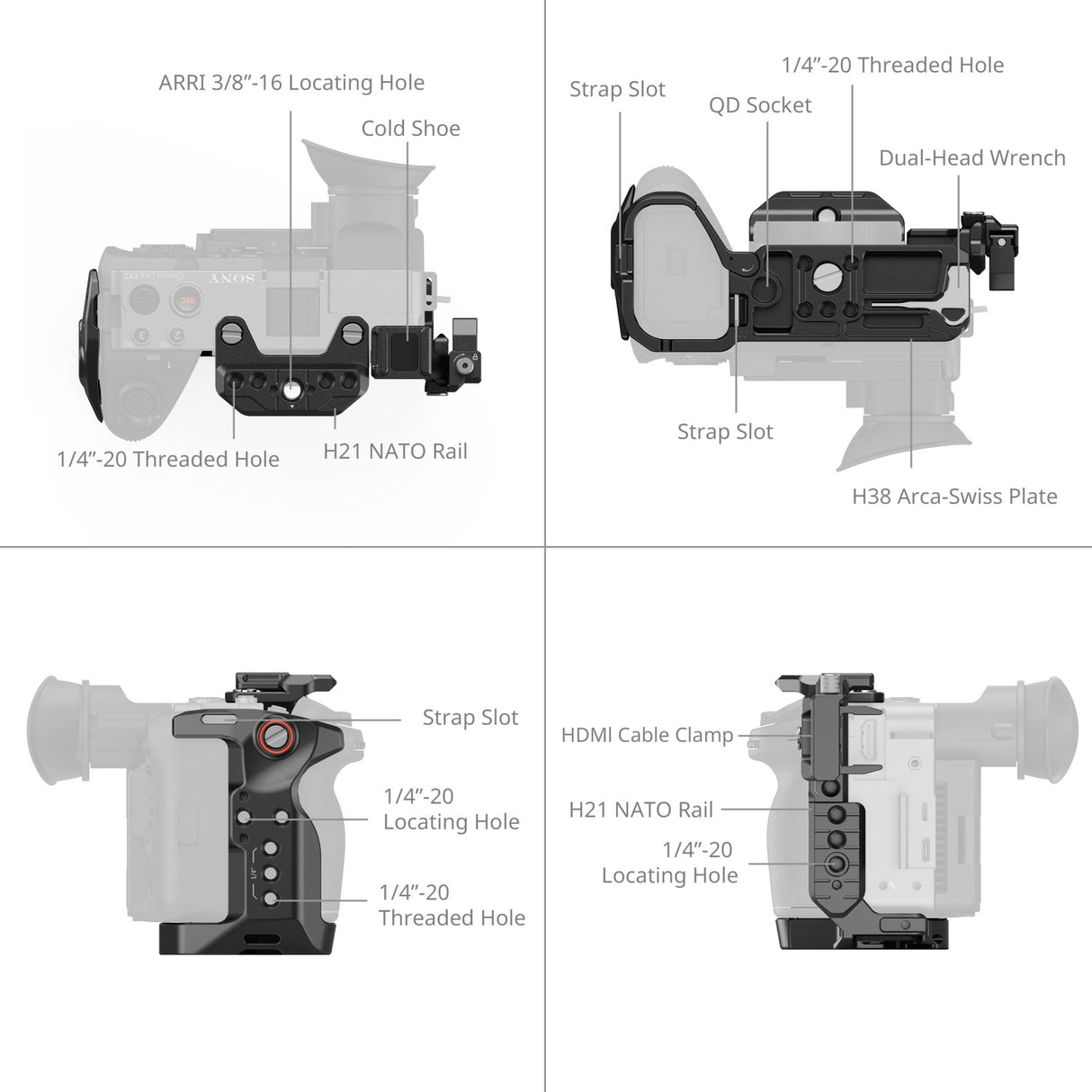 SmallRig Cage Kit for Sony FX2 (5589)
