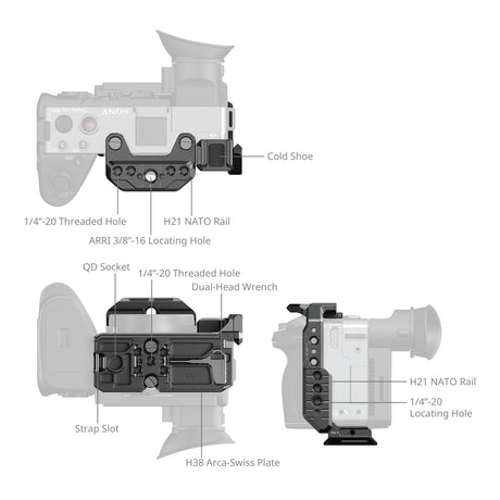 SmallRig Half Cage for Sony FX2