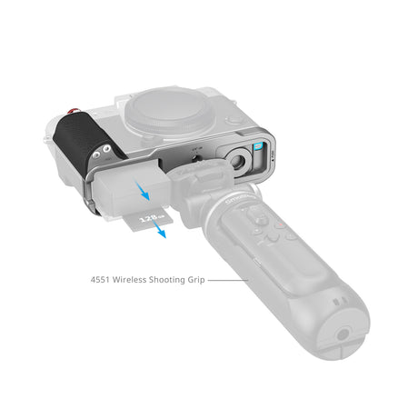 SmallRig L-Shaped Mount Plate with Silicone Handle (Silver)