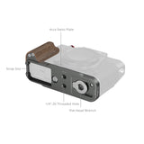 SmallRig L-Shaped Mount Plate with Wooden Handle for FUJIFILM X-T30 & X-T30 II & X-T30 III (Charcoal Silver)