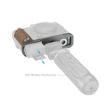 SmallRig L-Shaped Mount Plate with Wooden Handle for FUJIFILM X-T30 & X-T30 II & X-T30 III (Charcoal Silver)