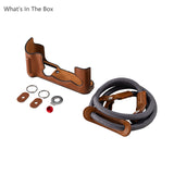 SmallRig Leather Half Case Kit for FUJIFILM X-T30 & X-T30 II & X-T30 III (Brown)
