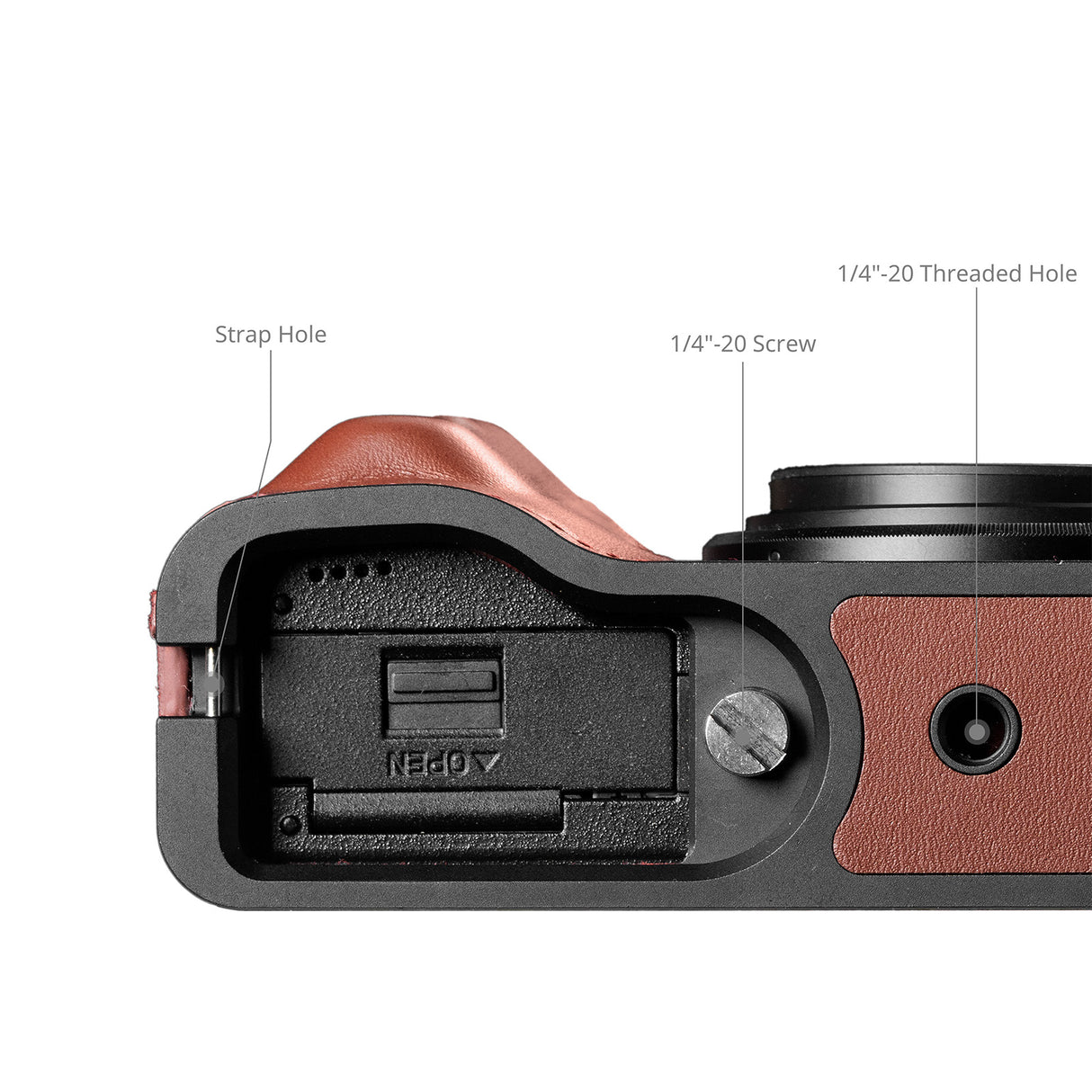 SmallRig Leather Case Kit for RICOH GR IV / GR III / GR IIIx / GR III HDF / GR IIIx HDF (Red)
