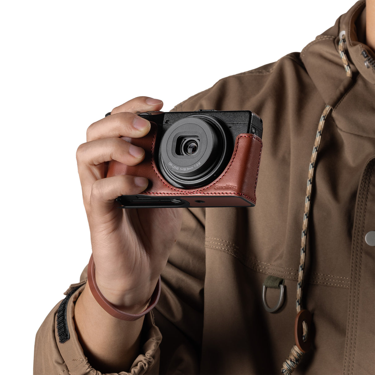 SmallRig Leather Case Kit for RICOH GR IV / GR III / GR IIIx / GR III HDF / GR IIIx HDF (Red)